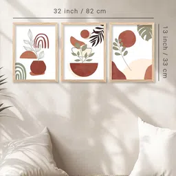 walllane Floral Wall Art With Frame Home Decor Wall Painting For Living Room Office Bedroom image 5