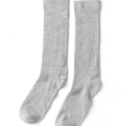 Pine Kids Cotton Knit Knee Length Solid Colour Socks Pack Of 3 (Colour May Vary) image 2