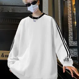 StyleCast x Revolte Men Striped Round Neck Oversized T-shirt-picture-38