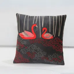 Mid July Home Black & White Ethnic Motifs Velvet Square Cushion Covers-picture-37