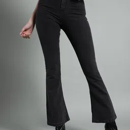 BAESD Women Bootcut High-Rise Low Distress Stretchable Jeans-picture-30