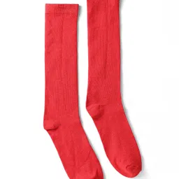 Pine Kids Cotton Knit Knee Length Solid Colour Socks Pack Of 3 (Colour May Vary) image 5