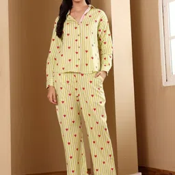 The Quince Life Striped Cotton Shirt Collar Shirt With Trousers Co-Ords Set-picture-24