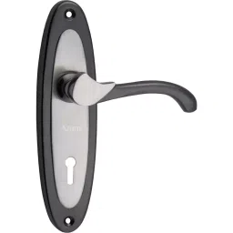 Atom Iron Silver Door Handle Lock Set, 412_K.Y-B/S-L1 image 3