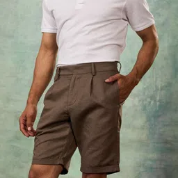 MH&Y Men Solid Regular Fit Chino Shorts image 5
