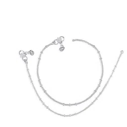 Lila Silver-Plated Anklet image 4