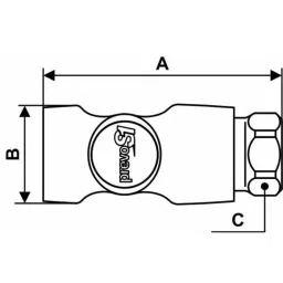 PREVOST Composite Body Female Safety Quick Connect Coupling, G 1/4 Female Threaded, ESI 071101CP image 4