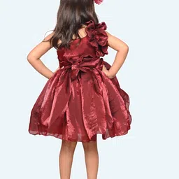 Modish One Shoulder Fit & Flare Dress image 2