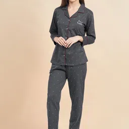 PASTEL CLIP Women Printed Night suit image 4