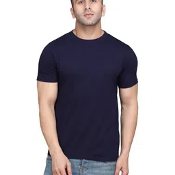 Blisstone Men Solid Round Neck Cotton Slim Fit T-shirt-picture-26
