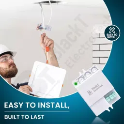 Blackt Microwave/Radar Motion Sensor Wall or Ceiling Mounted with 15 m Adjustable Detection Range, BT31M1 image 3