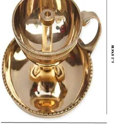 Skywalk Unisex Brass Akhand Jyoti Diya With Handle image 3