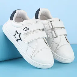 Babyoye Slip On Casual Shoes with Velcro Closure - White-picture-38