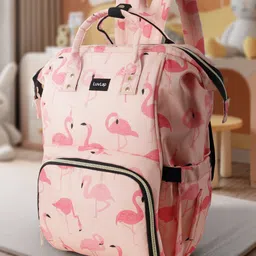 Luv Lap Lily Travel Multifunctional Waterproof Diaper Bag-backpack Cum Tote Bag - Peach-picture-24