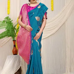 amirat Woven Design Zari Pure Silk Banarasi Saree-picture-22