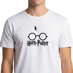 PULP Unisex Harry Potter Specs Design Printed Pure Cotton T-shirt image 5