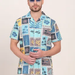 JADE BLUE Men Slim Fit Printed Casual Shirt image 1