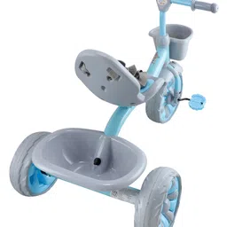 JoyRide Victor T19 Tricycle for kids with Comfortable seat | Safety Belt | Rubber Wheel Tricycle for Kids with Dual Storage Basket Tricycle image 5