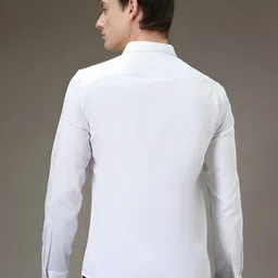 CLASSY VOUGE Men Classic Fit Graphic Printed Spread Collar Cotton Formal Shirt image 2