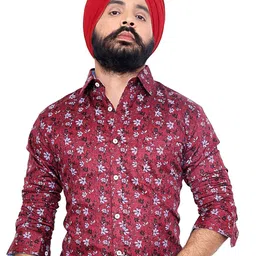 CHECKMARK CLOTHING Men Slim Fit Printed Casual Shirt-picture-13