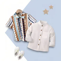 VANI COUTURE Boys Printed Casual Shirt-picture-16