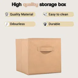 Kuber Industries Green & Beige 2 Pieces Non-Woven Cloth Organisers image 3