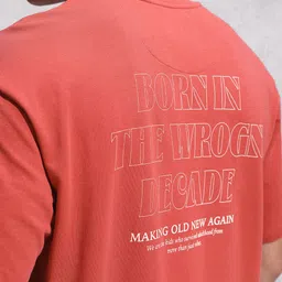 WROGN Pure Cotton Typography Printed Oversized T-shirt image 5