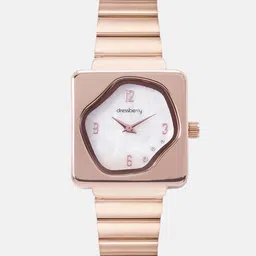 DressBerry Women Embellished Dial & Bracelet Style Straps Analogue Watch UT-A8623-WHT-DB image 4