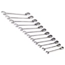 RS PRO 12 Piece Chrome Vanadium Steel Spanner Set Model No 487280 image 5