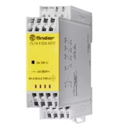 Finder DIN Rail Non-Latching Relay with Guided Contacts 110 V DC Coil 6 A Switching Current DPDT, 7S3491104220 (Pack of 5 Pcs)-picture-24