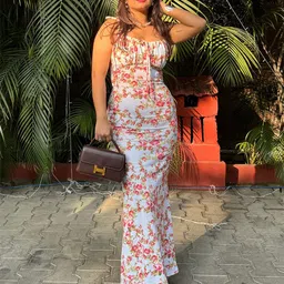 TANDUL Floral Print Maxi Dress-picture-40