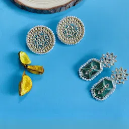 VATSALYA creation Gold-Plated Alloy Earrings-picture-38