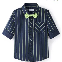 Babyoye 100% Cotton Stripes Full Sleeves Party Shirt - Multicolour-picture-16