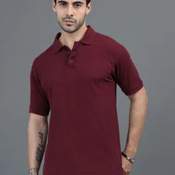 BEVDAAS Men Polo Collar Pure Cotton T-shirt-image-3