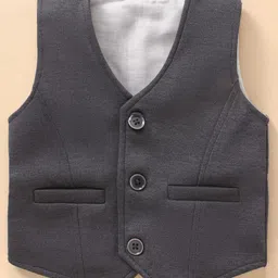 Robo Fry Full Sleeves Textured Party Suits - Grey image 2