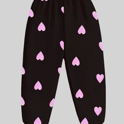 KUCHIPOO Pack Of 5 Hearts & Cats Printed Pajamas - Black Yellow Pink & Blue image 4