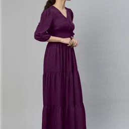 Jash Creation Women Polyester Fit and Flare Dresses image 3