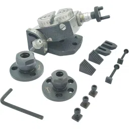 Assorts Tilting Rotary Table 80 mm (3 Inch) with ER16 & 20 Collet Adaptor with M6 Clamp Kit-picture-18