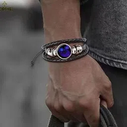 Ringzinnie Unisex Leather Wraparound Bracelet image 5