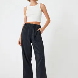 Koton Women Loose Fit Trousers-image-38