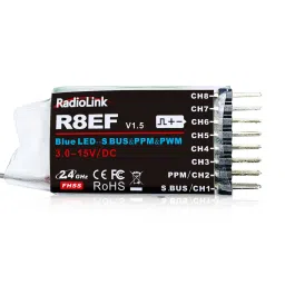 Radiolink R8EF RC Receiver R8EF 8 Channels 2.4GHz RC Receiver SBUS/PPM/PWM Long Range Control RX for Airplane Vehicles Robots Transmitter T8FB T8S RC8X RC4GS V3 RC6GS V3 - RS6084Radiolink R8EF RC Receiver R8EF 8 Channels 2.4GHz RC Receiver SBUS/PPM/PWM Long Range Control RX for Airplane Vehicles Robots Transmitter T8FB T8S RC8X RC4GS V3 RC6GS V3 - RS6084-picture-10