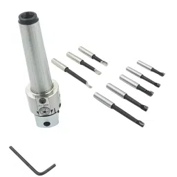 A.D INTERNATIONAL Boring Head, Diameter 38 mm Metric Standard, MT2 Shank With 3 HSS & 5 Carbide Tools, 20-BH-201-picture-12