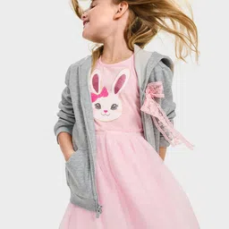 THE CHILDREN'S PLACE Printed Tulle Gathered & Pleated Mini Dress-picture-48