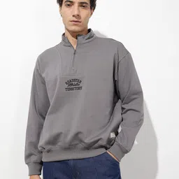 The Roadster Life Co. Relaxed Fit Drop Shoulder Sleeves Sweatshirt image 5