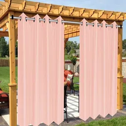 GREEN DECOR Pink Room Darkening Door Curtain-picture-41