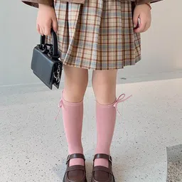 Kidofash Bow Detailed Sock - Pink-picture-14