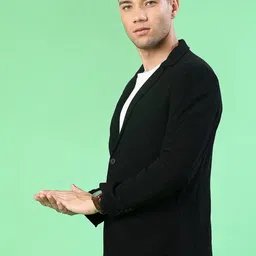 V-Mart Men Notched Lapel Long Sleeves Single Breasted Blazer image 4