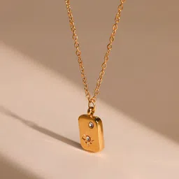 Estailo fashion Women Gold-Plated Square Pendants with Chains-picture-36