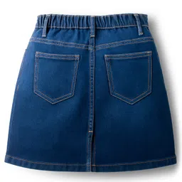 Pine Kids Denim Woven Solid Colour Skirt - Navy Blue image 2