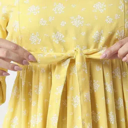 MeeMee Ethnic Motifs Print Maternity Fit & Flare Maxi Dress image 2